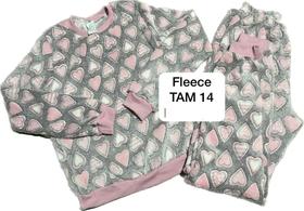 Pijama em fleece infantil tamanho 14 Pijama em fleece infantil tamanho 14