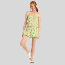 Pijama em malha viscose estampado