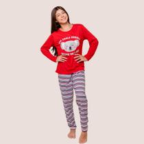 Pijama Estampado Camiseta Manga Longa Calça Infantil - Diones Pijama Estampado Camiseta Manga Longa Calça Infantil - Diones