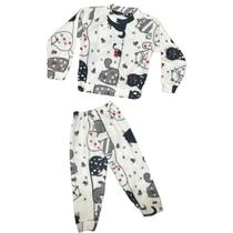 Pijama Estampado Infantil Menina e Menino Inverno Soft Manga Longa Tamanho 2 a 10 Pijama Estampado Infantil Menina e Menino Inverno Soft Manga Longa Tamanho 2 a 10
