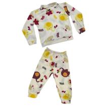 Pijama Estampado Infantil Menina e Menino Inverno Soft Manga Longa Tamanho 2 a 10