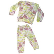 Pijama Estampado Infantil Menina e Menino Inverno Soft Manga Longa Tamanho 2 a 10