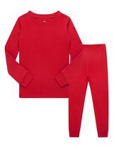 Pijama Familiar Feeling Niños 3T Algodón Rojo Manga Larga
