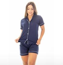 Pijama Feminino Aberto Adulto Baby Doll Americano Luxo
