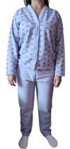 Pijama Feminino Aberto Flanelado Plus Size Inverno Pijama Feminino Aberto Flanelado Plus Size Inverno