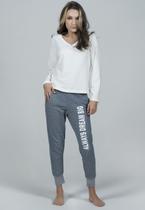 Pijama Feminino Adolescente Inverno Gola V Longo Pijama Feminino Adolescente Inverno Gola V Longo