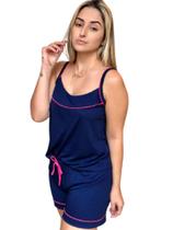 Pijama feminino adulto de alcinha e short liso Sonhar Sleepwear - REF 550