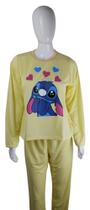 Pijama Feminino Adulto Manga Comprida e Calça Personagens (LILO&STITCH) -Tam. GG Pijama Feminino Adulto Manga Comprida e Calça Personagens (LILO&STITCH) -Tam. GG