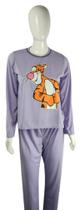 Pijama Feminino Adulto Manga Comprida e Calça Personagens (TIGRÃO) - Tam. G