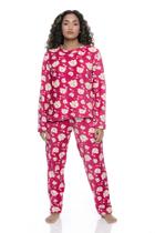 Pijama Feminino Adulto Promoção Ultra Soft Manga Longa