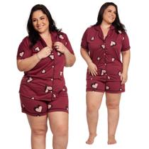 Pijama Feminino Americano Plus Size