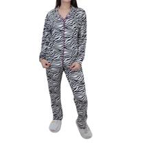 Pijama Feminino Anna Kock ML Zebra Preto e Branco - AK225 Pijama Feminino Anna Kock ML Zebra Preto e Branco - AK225