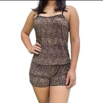 Pijama Feminino Baby Doll Short Doll Estampado Roupa de Dormir Confortável Pijama Feminino Baby Doll Short Doll Estampado Roupa de Dormir Confortável