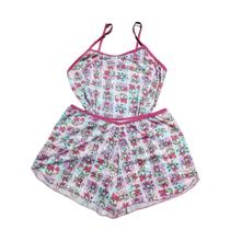 Pijama Feminino Baby Doll Shorts Estampado Tamanho GG - Nacional
