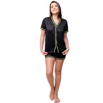 Pijama Feminino Botões Caimento Perfeito Para Descanso