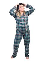 Pijama Feminino Bumabei Americano Inverno Flanela - 2090