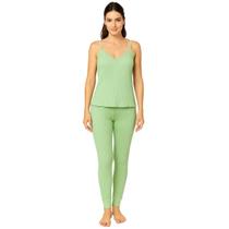 Pijama Feminino Canelado Com Renda Lupo Pijama Feminino Canelado Com Renda Lupo