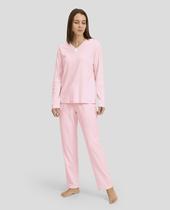 Pijama Feminino Cetim com Renda Rosa Lohe