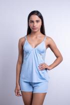 Pijama Feminino Curto Alça Busto Renda tamanho P