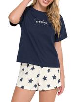 Pijama Feminino Curto Espaço Pijama 4010216 Pijama Feminino Curto Espaço Pijama 4010216