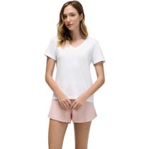 Pijama Feminino Curto Liso Hering - Algodão Pijama Feminino Curto Liso Hering - Algodão