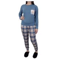 Pijama Feminino Daniela Tombini Laura Azul - 9260D