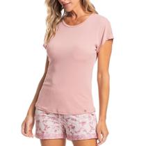 Pijama Feminino Daniela Tombini Leila Curto Rosa - 4224E Pijama Feminino Daniela Tombini Leila Curto Rosa - 4224E