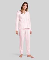 Pijama Feminino de Cetim com Renda Rosa Lohe