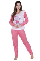 Pijama Feminino de Frio Calça e Manga Longa - GABY