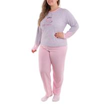 Pijama feminino de inverno plush PLUS SIZE SOPHIA Victory