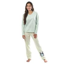 Pijama Feminino De Inverno Urso Panda Emporio do Algodao