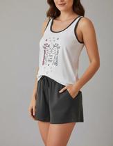 PIJAMA FEMININO EM ALGODÃO CONFORT AMORELIE Tamanho:GGCor:CinzaEstampa:Girafa Love