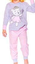 Pijama Feminino Em Malha C/ Estampa Fada Nº 1 Ao 3