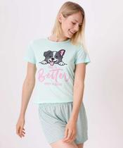 Pijama Feminino Estampa Cachorro Marisa-32013