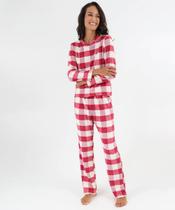 Pijama Feminino Estampa Xadrez Marisa Rosa-50399 Pijama Feminino Estampa Xadrez Marisa Rosa-50399