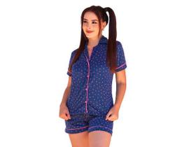 Pijama Feminino Estampado Aberto Adulto Americano Luxo