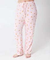 Pijama Feminino Estampado Manga Longa Marisa Rosa-50327