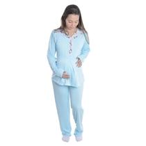 Pijama Feminino Gestante Suede Victory