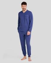 Pijama Feminino Gola Marinheiro Macio Azul Marinho Lohe Pijama Feminino Gola Marinheiro Macio Azul Marinho Lohe