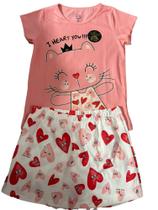 Pijama feminino infantil com estampa que brilha no escuro Pijama feminino infantil com estampa que brilha no escuro