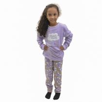 Pijama Feminino Infantil Majestosa Fleece Victory