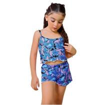 Pijama Feminino Infantil Roupa De Dormir Personagem Stitch Pijama Feminino Infantil Roupa De Dormir Personagem Stitch