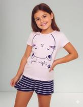 Pijama Feminino Infantil Várias Estampas Nº 4 Ao 10