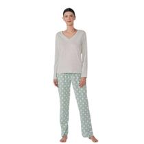 Pijama Feminino Inverno Calça Longo Hering Cinza Bolinha Pijama Feminino Inverno Calça Longo Hering Cinza Bolinha
