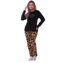 Pijama Feminino Inverno Longo Soft Majestosa Fleece Adulto