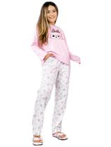 Pijama Feminino Inverno Moletinho Aflanelado 2505 50 a 54 Pijama Feminino Inverno Moletinho Aflanelado 2505 50 a 54
