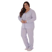 Pijama Feminino Inverno Print Americano Plus Size Victory