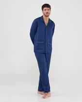 Pijama Feminino Jacquard Quadriculado Macio