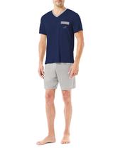 Pijama Feminino Liso Macio Azul Marinho Lohe Pijama Feminino Liso Macio Azul Marinho Lohe