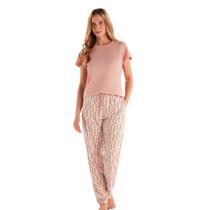 Pijama Feminino Longo 100% Algodão Pzama 100240